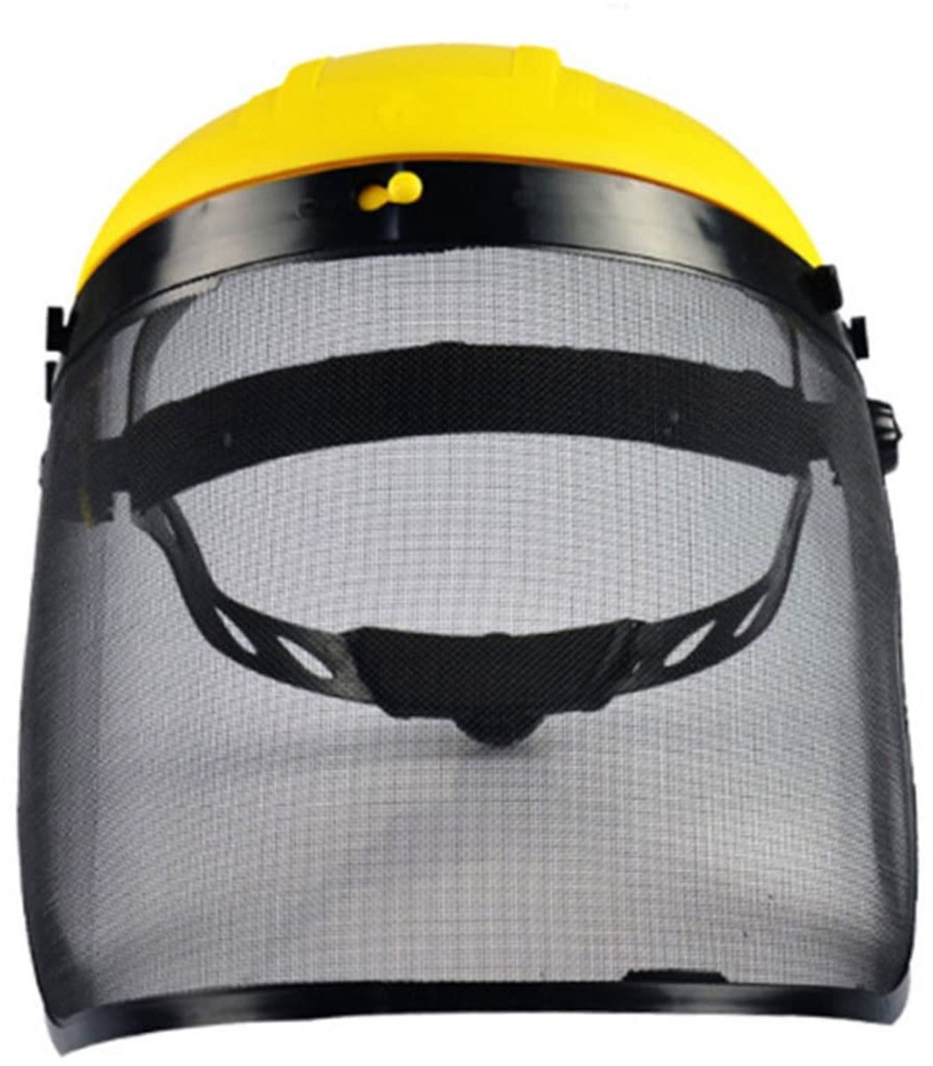 Dailygoods- Werkvizier Gezichtsbescherming - Polycarbonaat Scherm - Lichtgewicht/Robuust - Verstelbare Bevestiging - Geventileerd - Afmetingen 40 x 20