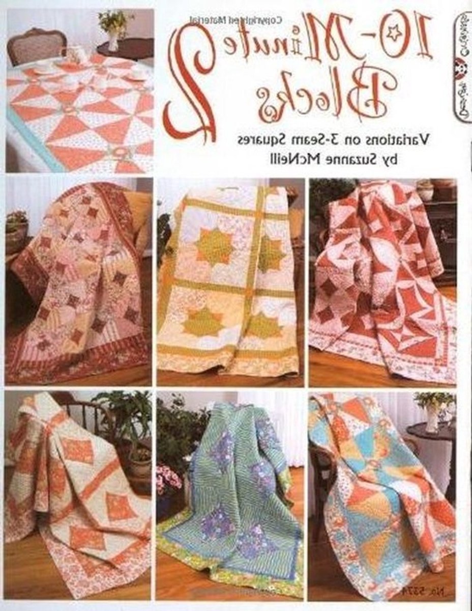 Quilt Techniek Boek - Patchwork Methode - Snel Quilts Maken - Blokken in 10 Minuten - 19 Inch Blokken