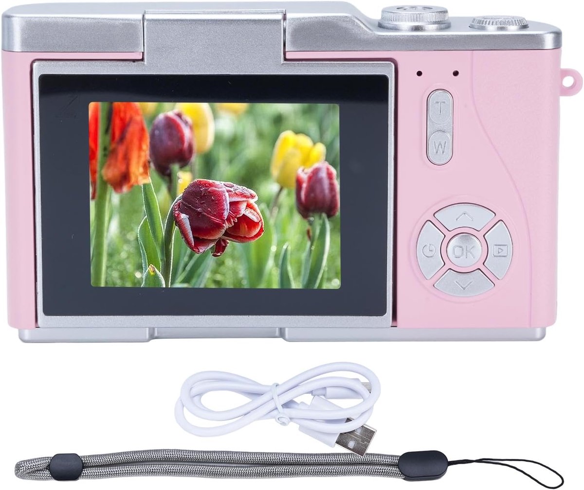 Camera, 1080p 48mp 2,4 Inch HD Display 18x Zoom Auto Focus Vlogging Camera Anti Shake Compact Point Camera voor Tieners Jongens Girls Senioren Student, Ondersteunt 128 thumbnail 6