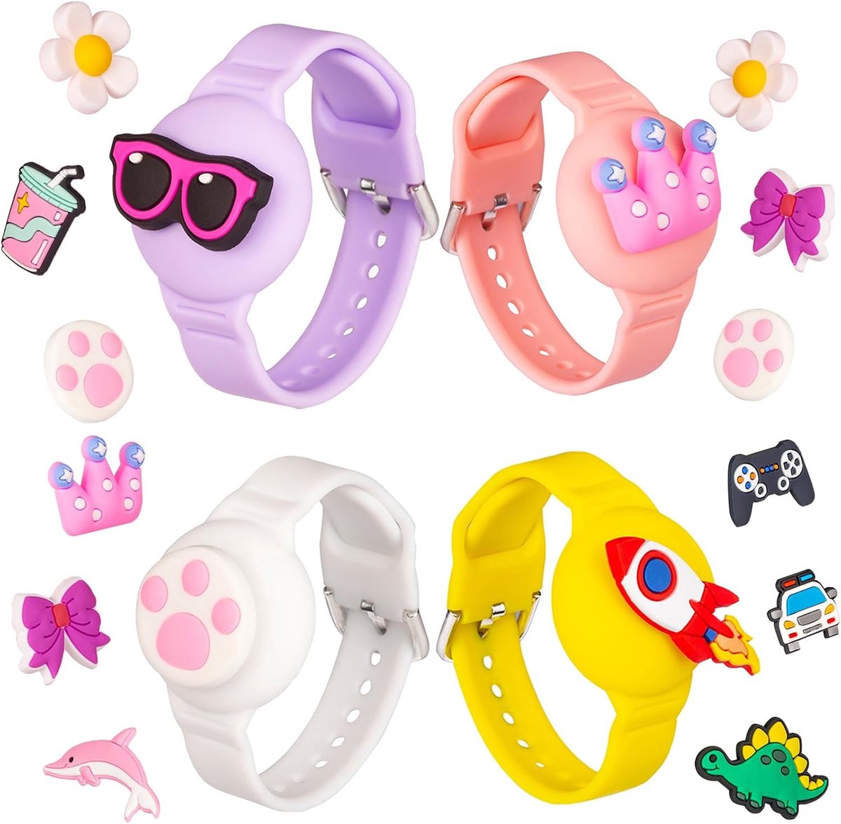 armband voor kinderen, waterdicht, anti-verlies en anti-kras-bescherming, armband voor kinderen, hoes, houder, case voor kleine kinderen