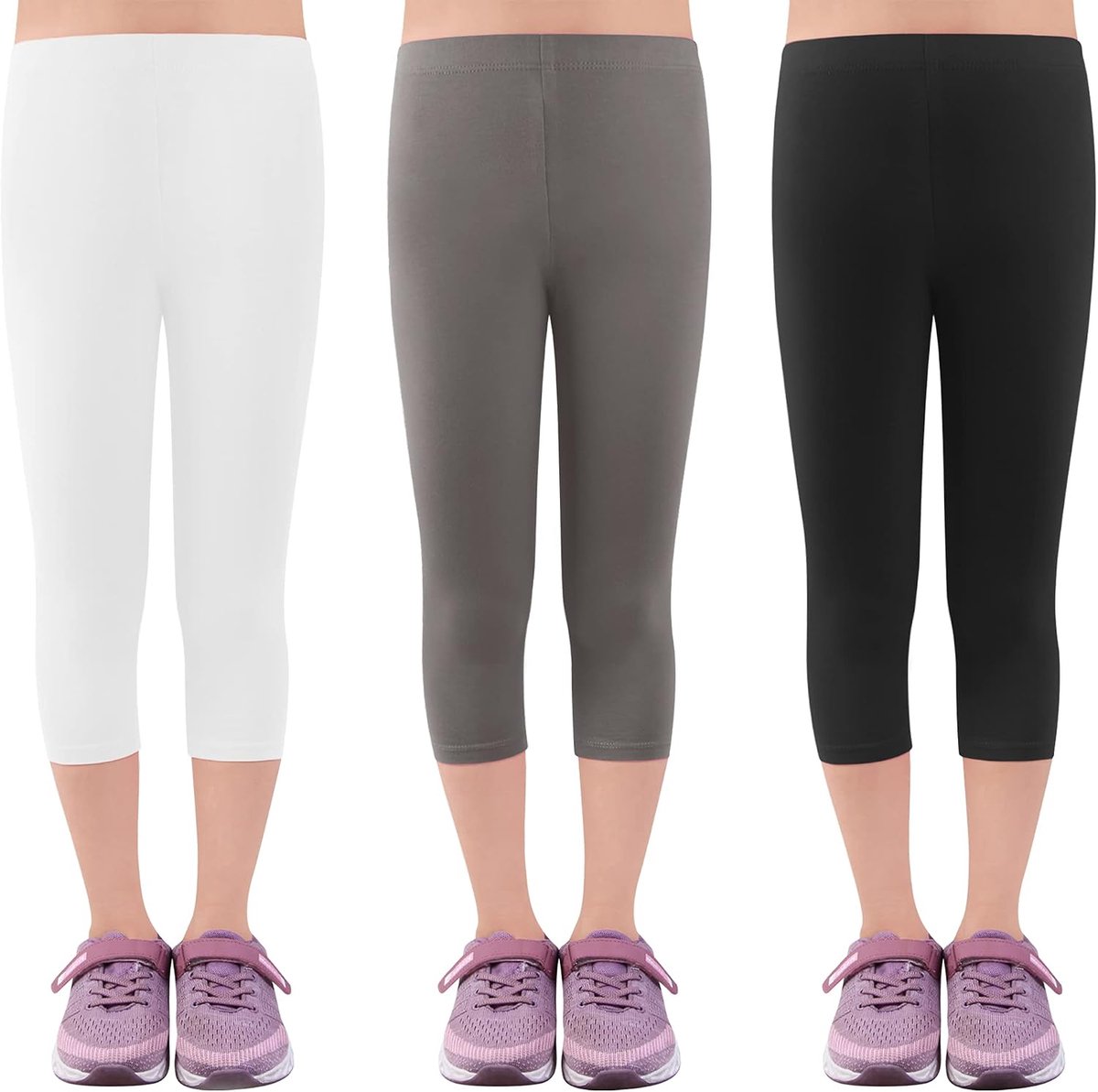 Leggings 3/4 meisjesbroek capribroek van katoen schoolkleding leeftijd 4-18 jaar 2723
