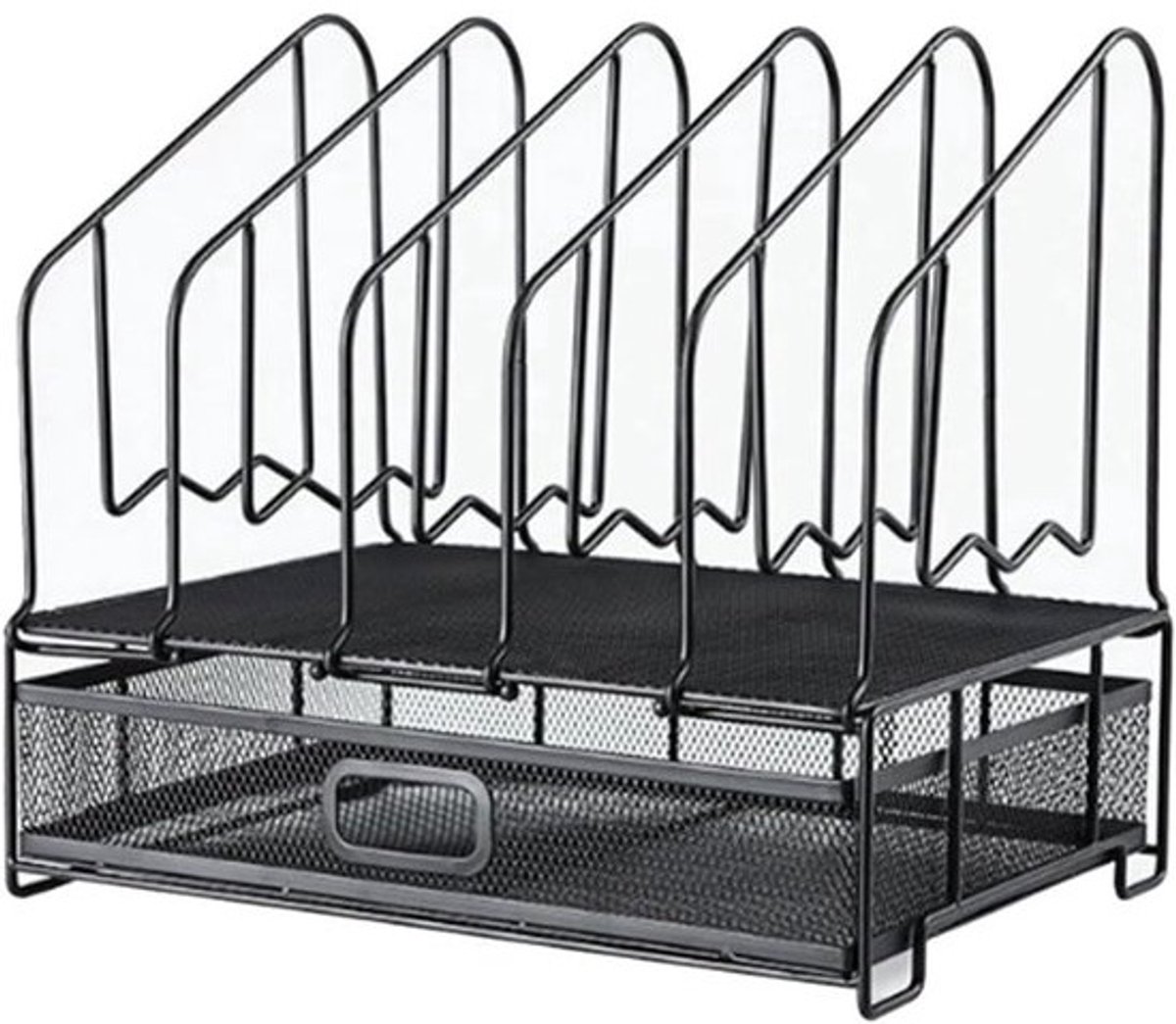 Bureau Opbergrek - Documenten Organizer - Bureau Opruimen - Geintegreerde Dossierlade - 1560 Gram - Zwart