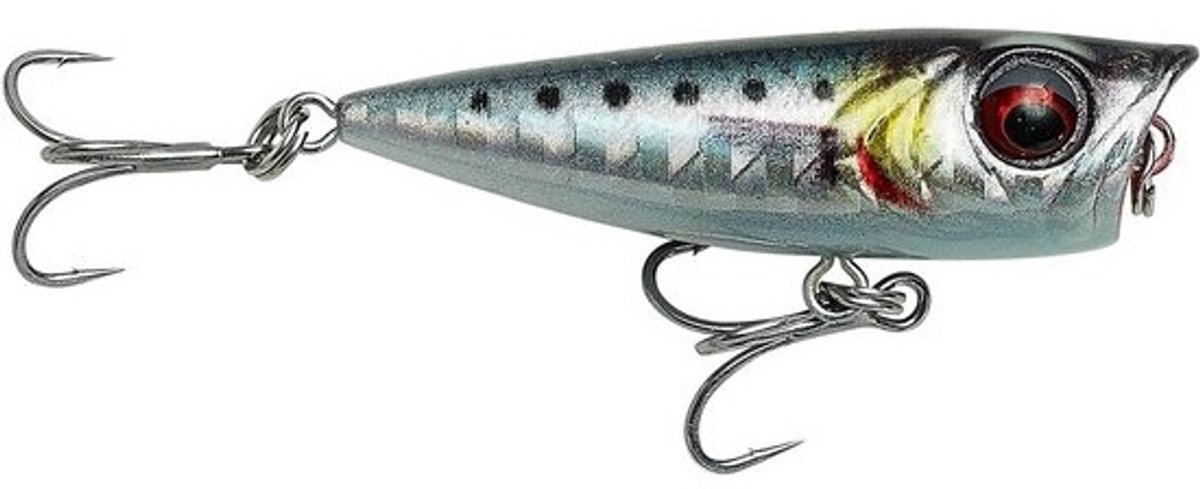 Oppervlak Lokaas - Zeevissen Kunstaas - Lichte Zee Visserij - Maakt Luide Pop Geluiden - 43 cm 4 g