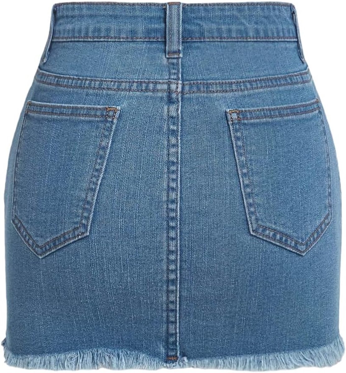 Jeansrok voor dames, grote maten, minirok, destroyed denimrok met zakken, bodyconrok, potloodrok, zomeroutfits