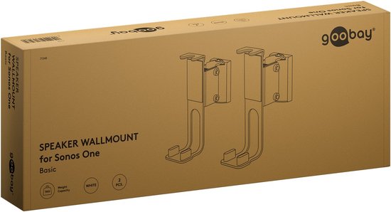 Goobay One Sound Flex luidsprekerbeugel voor Sonos One en Sonos One SL, wit — afbeelding 2