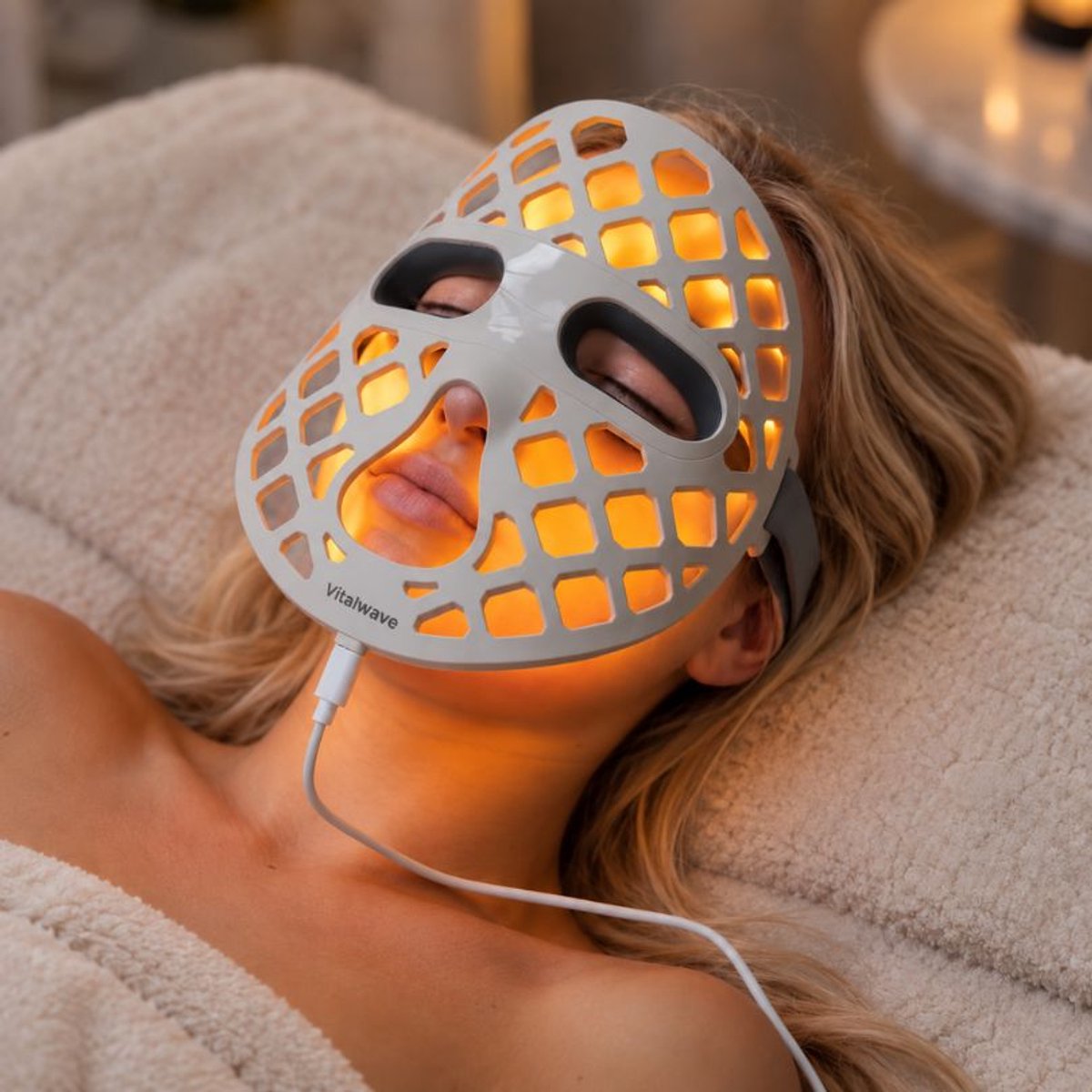 Vitalwave Led Masker Lichttherapie Serie II - Led Gezichtsmasker - Rood Licht Therapie - Acne Behandeling - Huidverjonging lichttherapie