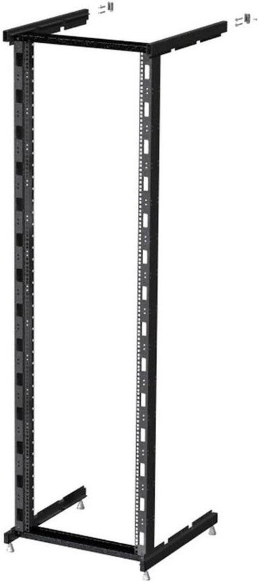 Netwerkkast Open Frame - Serverkast Wandmontage - Apparatuur Organiseren - Robuuste Constructie - 42U 60cm Diep - Zwart