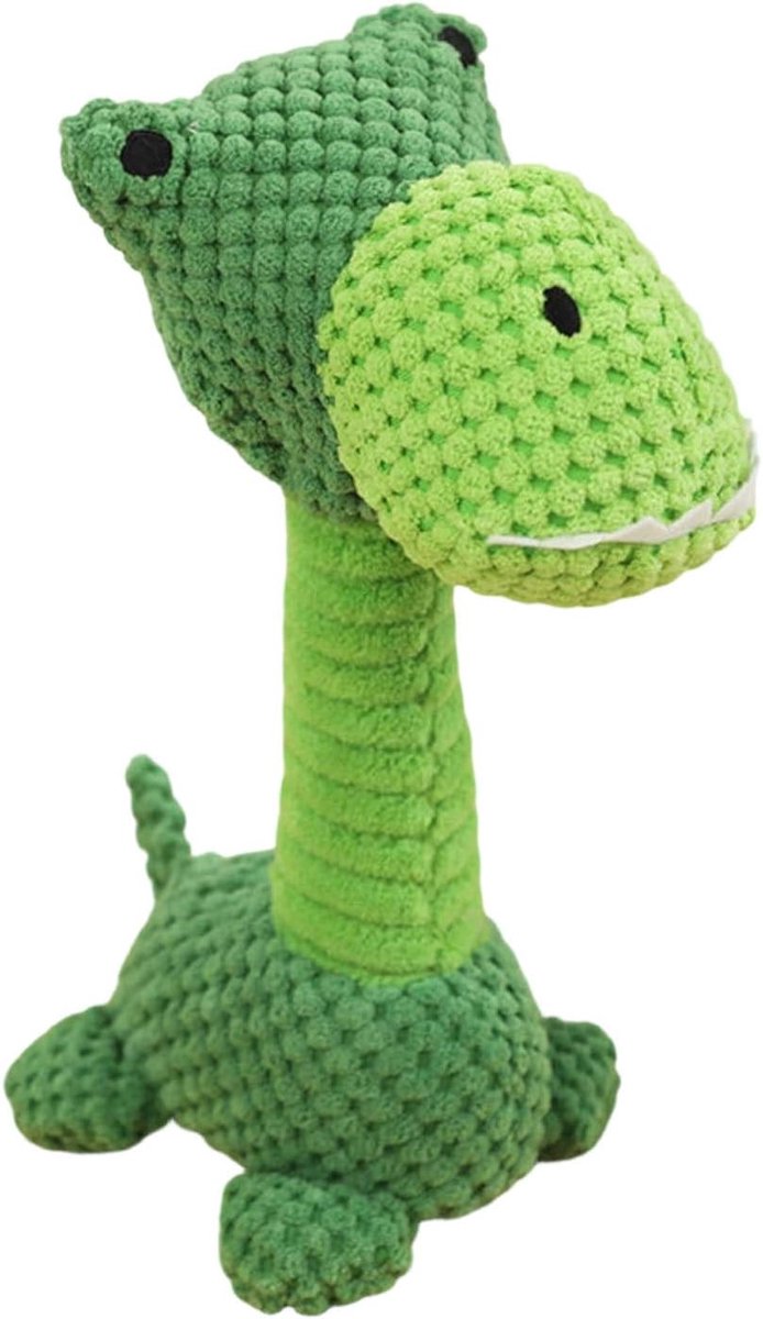 Piepend pluche hondenspeelgoed voor kleine honden, schattige dierenpuppy's met lange hals, kauwspeelgoed voor verveling, interactief speelgoed voor huisdieren voor binnen en buiten
