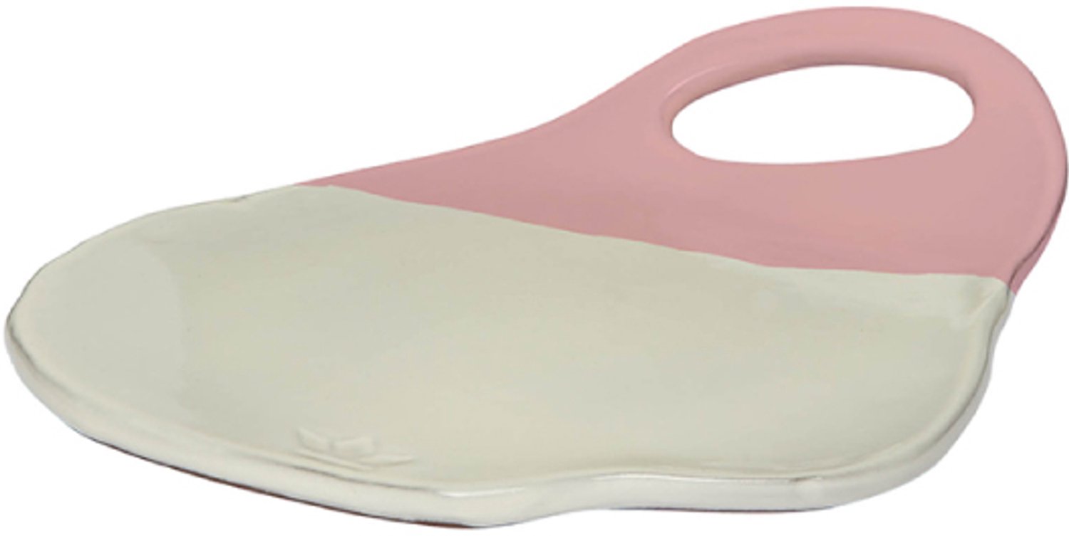 Dutchdeluxes - Aardewerk - Lola - Bord - Serveerbord - Ontbijtbord - Lunchbord - Wit Rose
