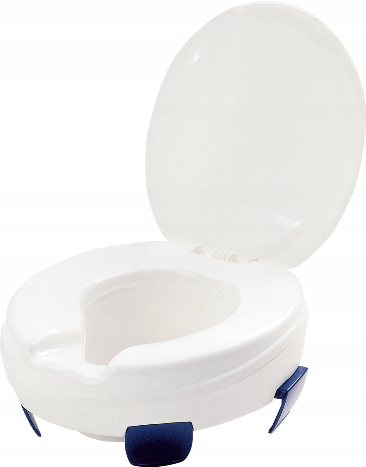 Verhoogde Toiletbril met Handgrepen en Deksel - Snelle Montage
