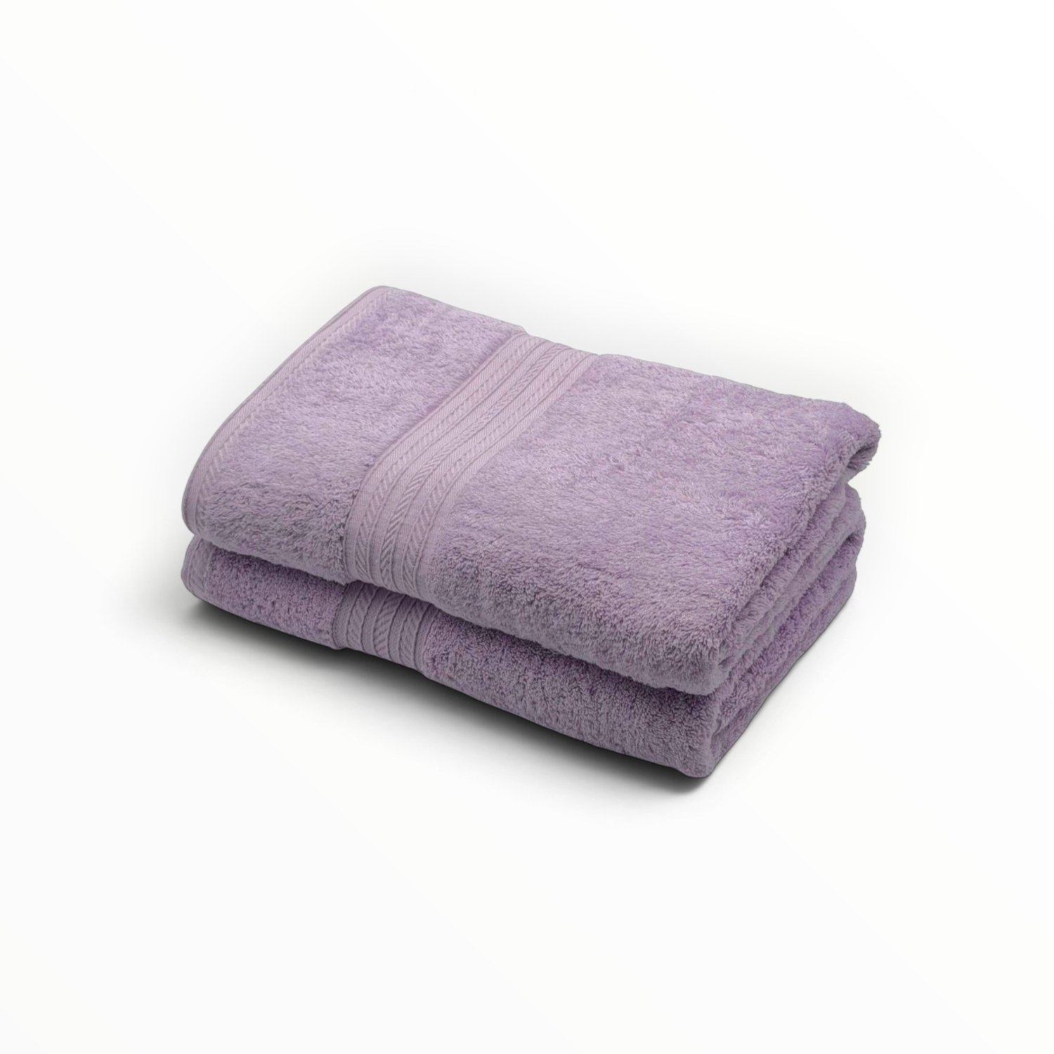 The Linen Room Badlakens – 90 x 160 cm – Set van 2 – 100% Egyptisch Katoen – 600 Gram/ m2 – Lila