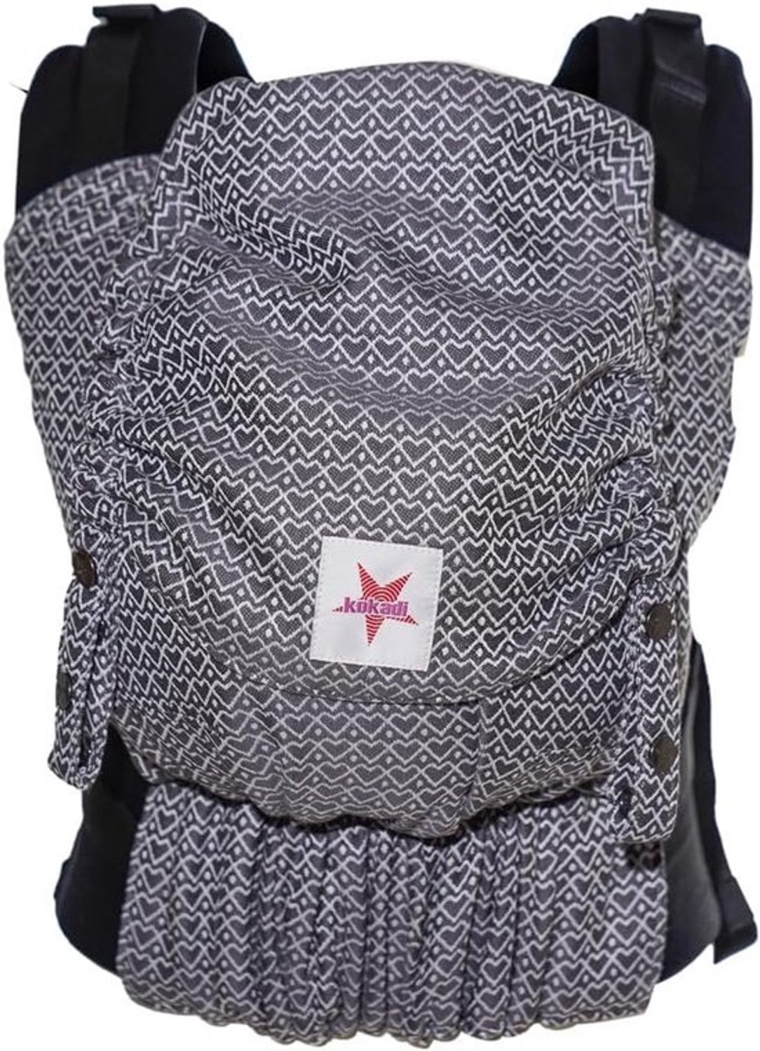 Ergonomische babydrager biologisch katoen, meegroeiend 3,5-15 kg, uniseks
