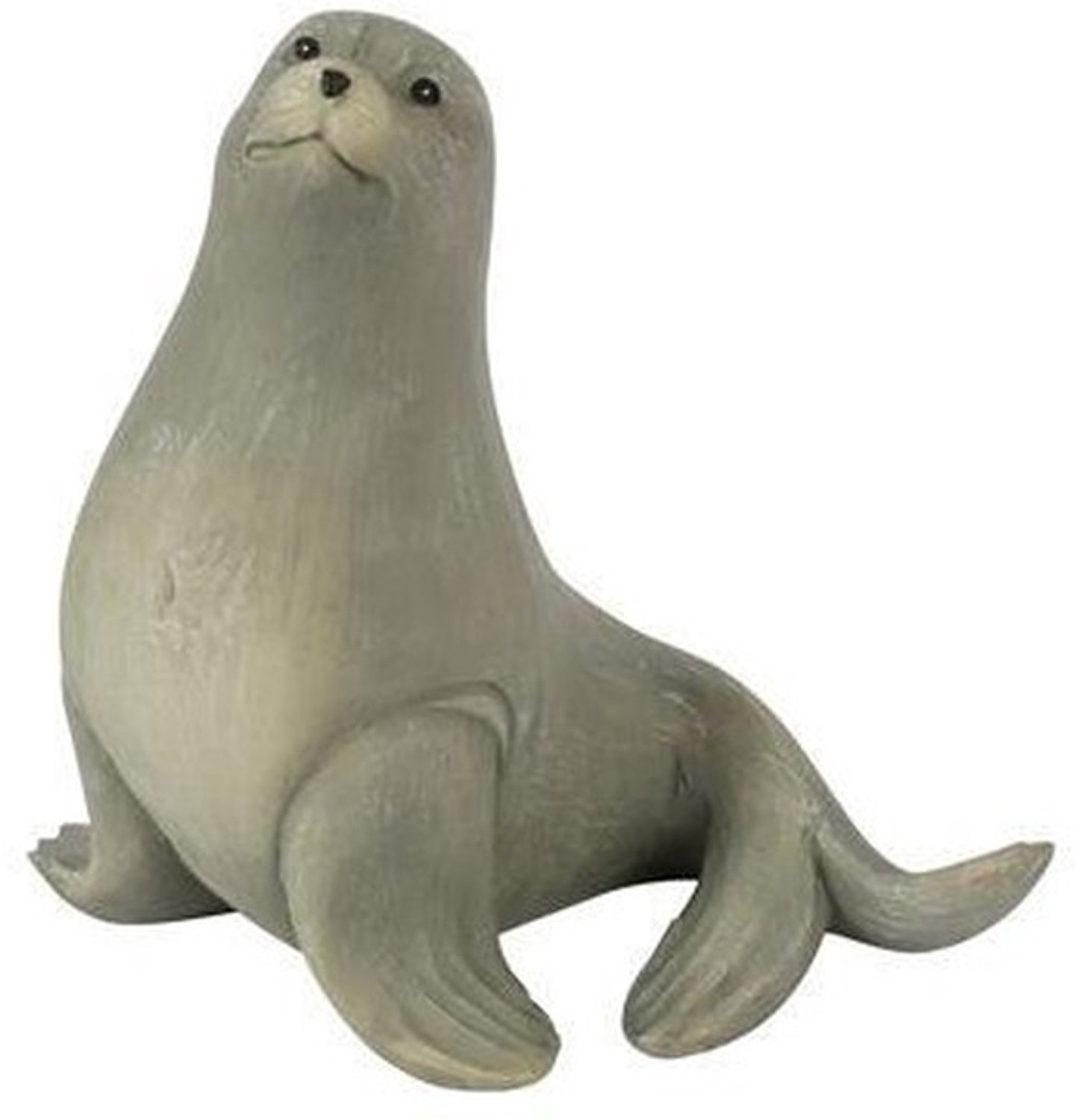 Countryfield zeehond knuffel grijs speelgoed decoratie 7,5x13cm.