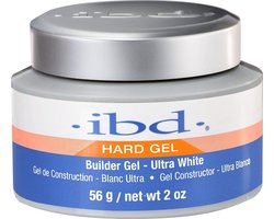 IBD UV Hard Gel Builder Gel, Ultra White, 2 oz 56g French xtreme