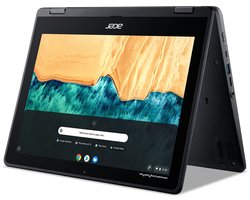 Acer Chromebook Spin 512 R851TN-P0YJ Intel Pentium Silver N5000 30,5 cm (12") Touchscreen 4 GB LPDDR4-SDRAM 32 GB eMMC Wi-Fi 5 (802.11ac) ChromeOS Amerikaans Engels Zwart