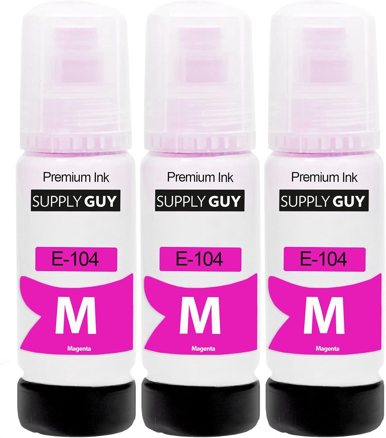 Inktflessen Magenta 70 ml - vervangt Epson 104 - helder kleuren - tot 7500 pagina's - ShopVlot