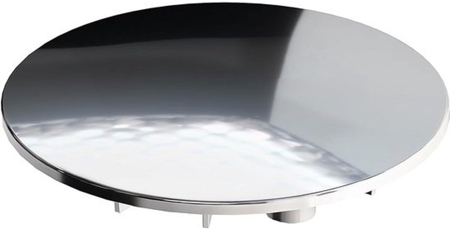 Afdekking Kunststof - Deksel Chroom - Douche Afvoer - Universele Pasvorm - Ø 115 mm - Chroom