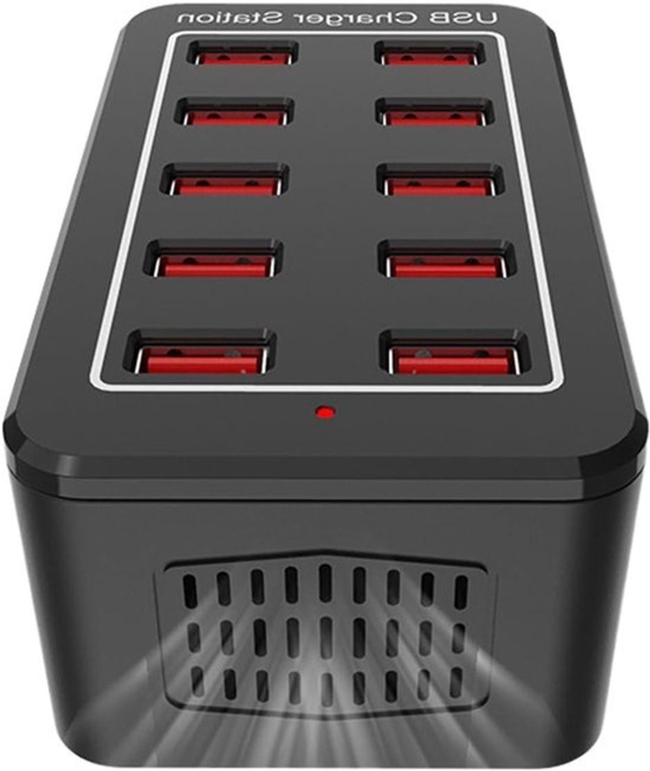 USB Laadstation - Oplaadhub Meerdere Poorten - Apparaten Opladen - Intelligent Energiebeheer - 10 Poorten - Zwart
