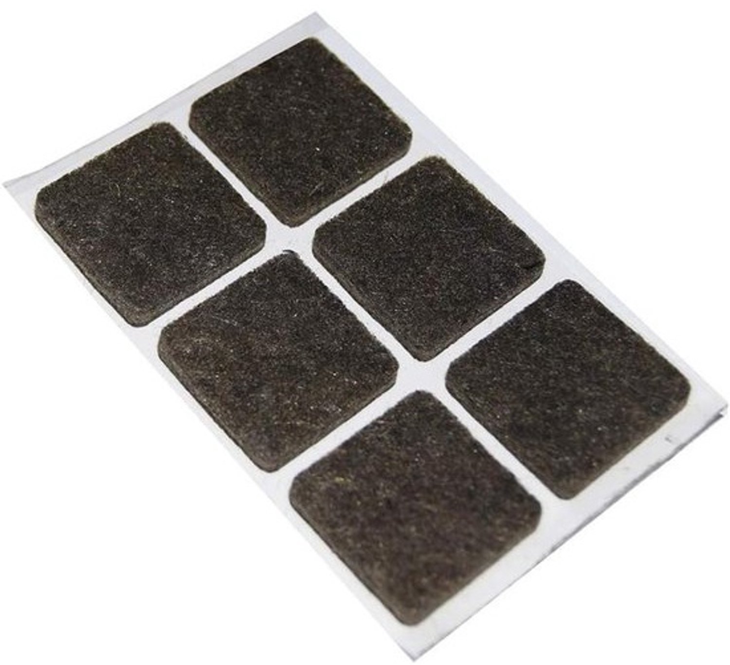 Viltglijders Vierkant - Meubelbeschermers - Krassen Voorkomen - Zelfklevend Anti-slip - 30x30 mm - Bruin
