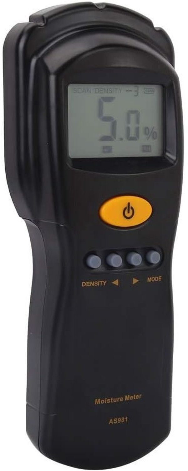 Digitale Houtvochtigheidsmeter - Geen LCD-scherm - 200 x 76 x 30 mm - Hoogfrequente Inductietechnologie - Voor Hout, Bamboe, Katoen en Papier