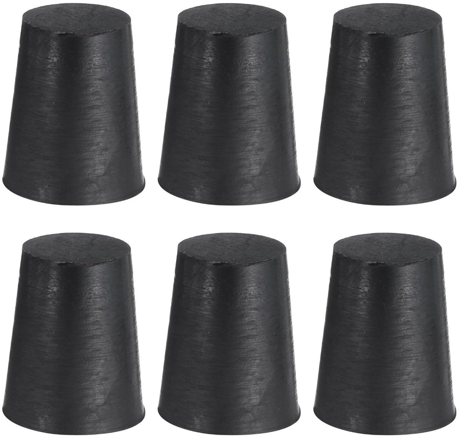QUARKZMAN 6 Stuks Kegelvormige Siliconen Rubberen Stoppen, 16mm tot 21mm Solide Rubberen Stoppen Hoge Temperatuur - ShopVlot