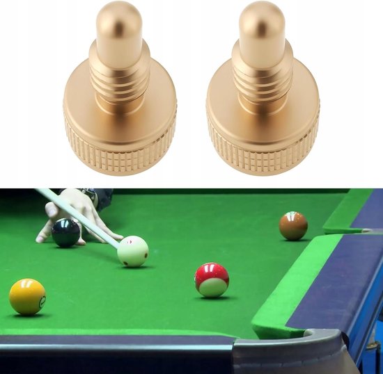 Messing Biljart Schroeven 17mm voor Keu - Gewicht Aanpassing (2 stuks) — afbeelding 3