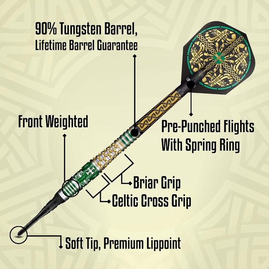 Softtip dart set 18g - 90% tungsten - hoogwaardig ontwerp - perfect voor wedstrijden - ShopVlot — afbeelding 5
