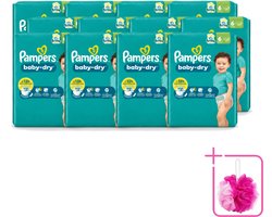 12 x Pampers – Luiers – Baby Dry Maat 6 – 22 Luiers - Bulkverpakking - Baby luier - Douchemop - Droge luier