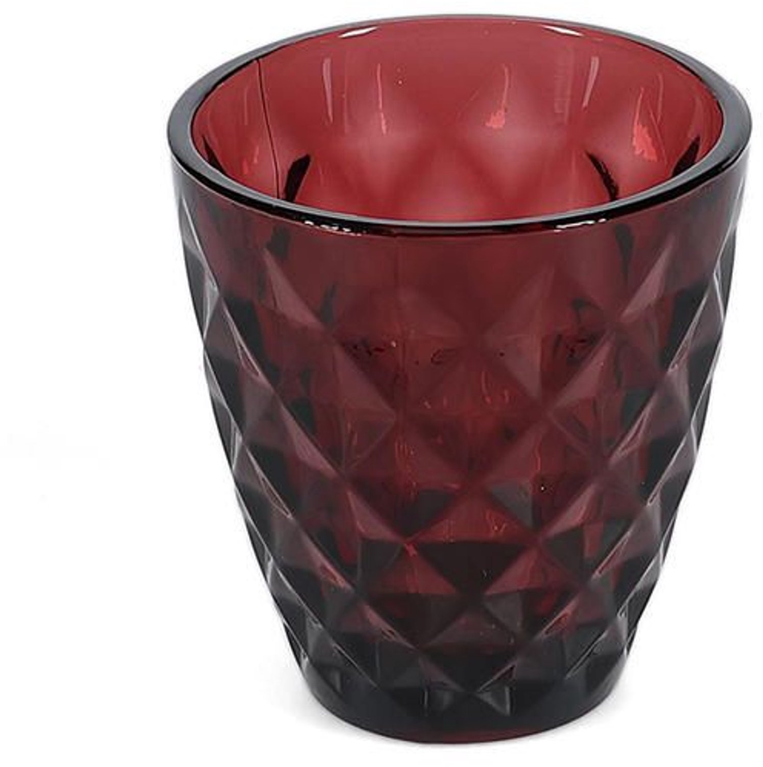 Salt & Pepper - glas - 22cl - set 4 - drinkglas - waterglas - burgundy - donkerrood
