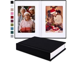 Fotoalbum 4x6 zwart - schrijfruimte voor 30 foto's - ideaal als bruiloft of babyfotoalbum - Pssoss - ShopVlot