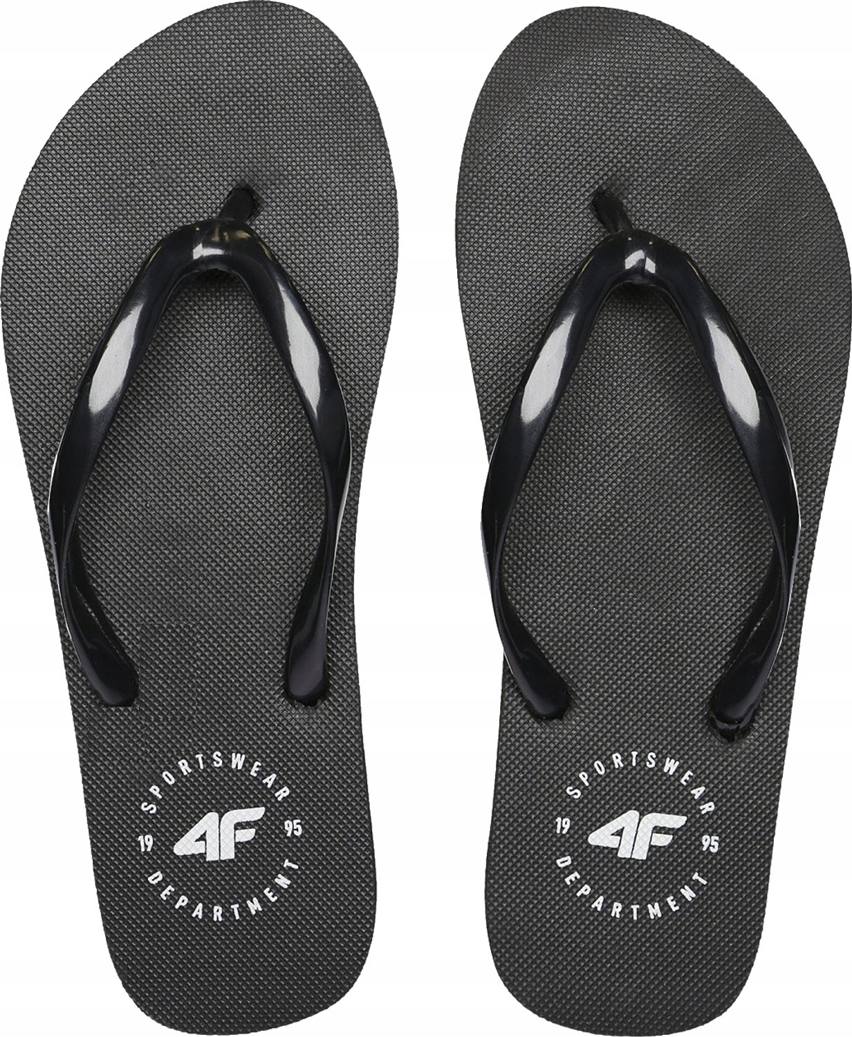 Dames Teenslippers 4F KLD005 Zwart - Zacht Schuim voor Strand & Zwembad
