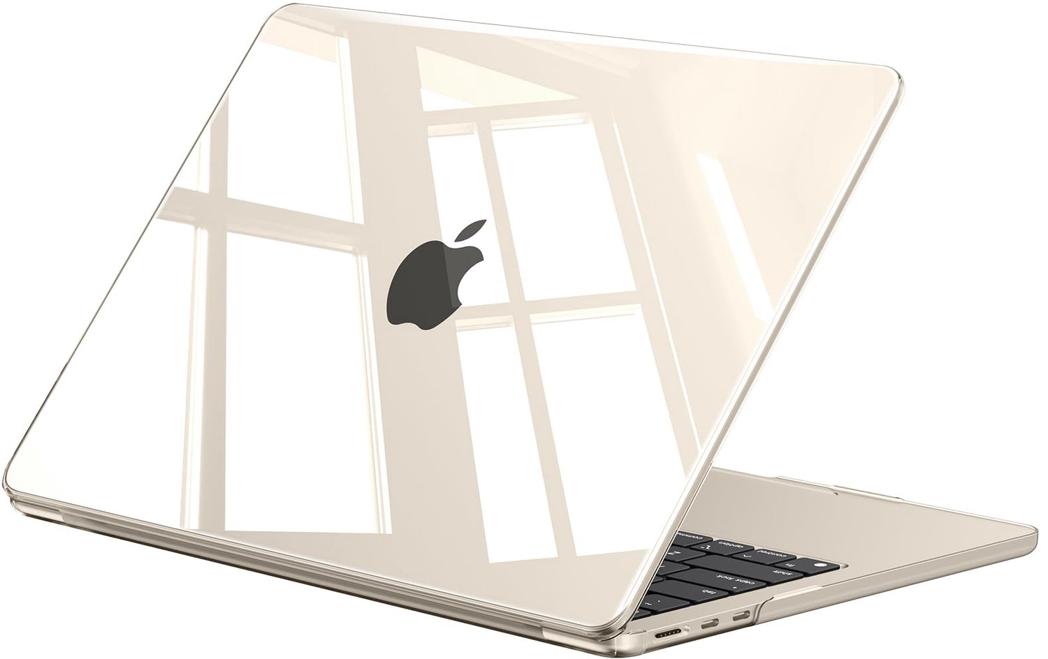 EooCoo Hoes voor MacBook Air 13 inch 2026 M5 M4 M3 M2, Kristal Sterrenlicht