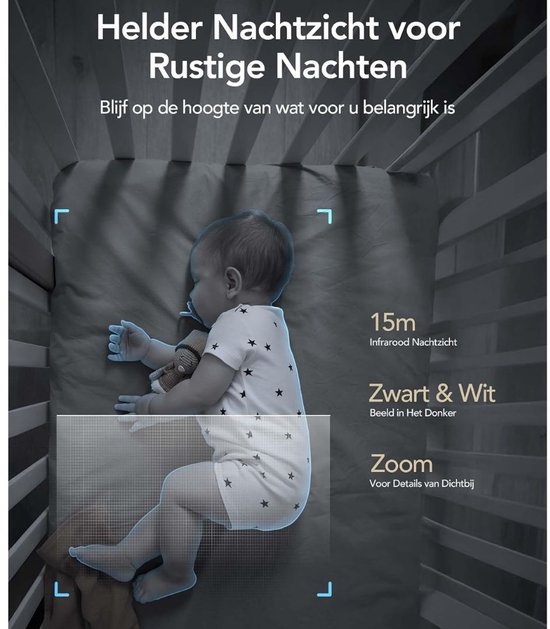 DailySupplies® Binnen Camera - Beveiligingscamera Mini - Huisbewaking Thuis - Bewegingsdetectie Geluid-Wit — afbeelding 5