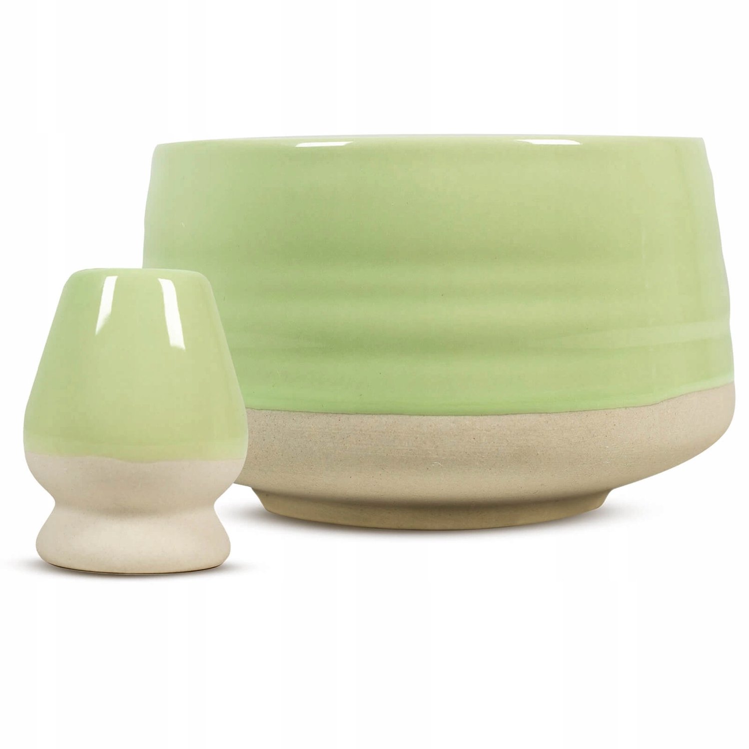 Matcha Thee Set: Matchawan Kom & Kusenaoshi Houder