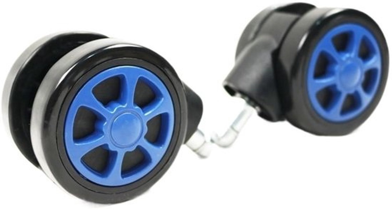 Meubelwielen - Zwenkwielen Stoelwielen - Meubels Verplaatsen - Zachte Rolervaring - 60 mm - Blauw