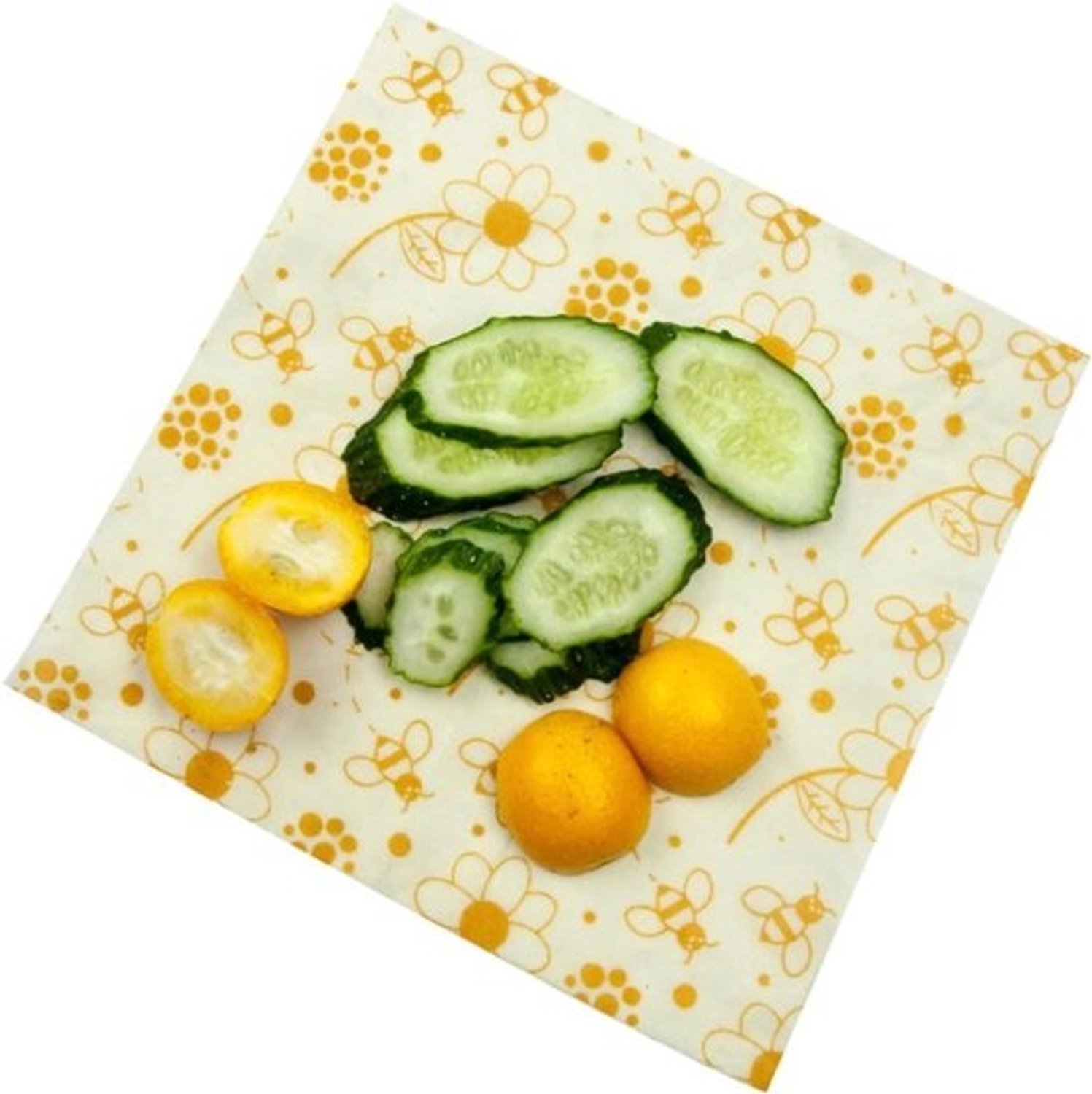 Bijenwas Wraps - Voedseldoeken Herbruikbaar - Voedsel Vers Houden - Biologisch Katoen - 3 Maten - Gekleurd