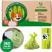 Mr. Green Mind Poepzakjes 360 stuks lekvrije Hondenpoepzakjes Poepzakjes Hond - 24 rollen - Hond - Extra stevig & lekbestendig