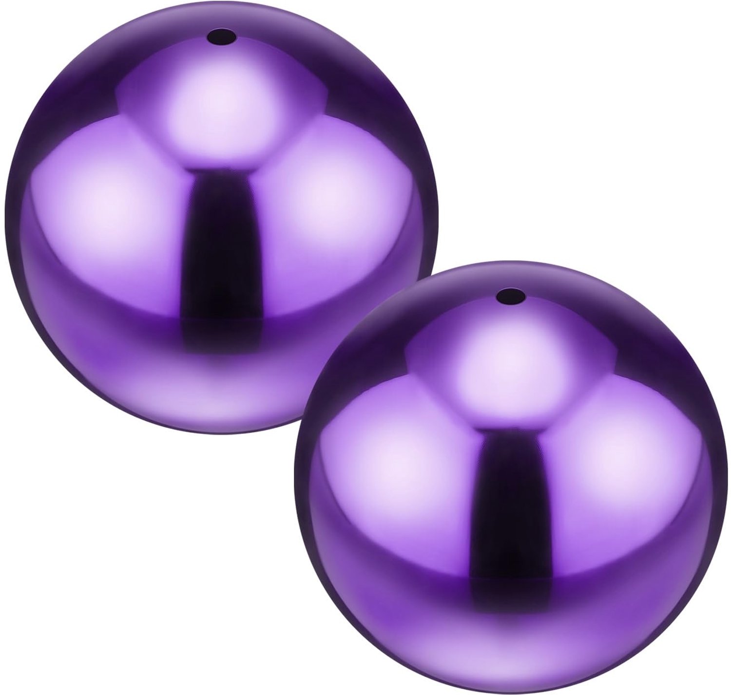 M METERXITY Set van 2 tuinbollen voor in de tuin, 5 cm, 201 roestvrij staal, holle spiegel, reflecterende drijvende bal voor tuin, vijver, huis, tuin,