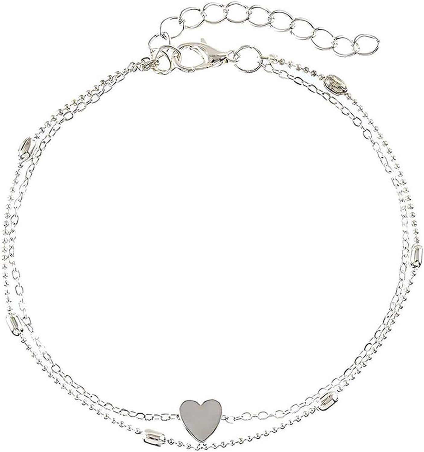 Enkelbandje zilver verstelbaar - stapelbaar - trendy waterproof - ideaal voor strand - Vemera