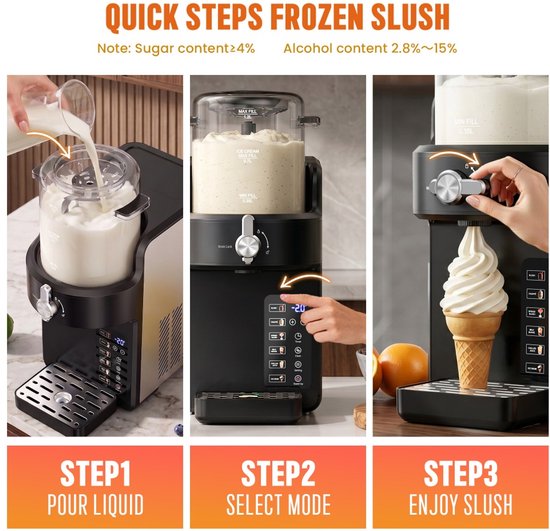 Blender 2-in-1 1,2L – Zelfreinigend – 6 Vooraf Ingestelde Standen – Slimme Timer – Voor IJs, Milkshakes en IJskoffie — afbeelding 5
