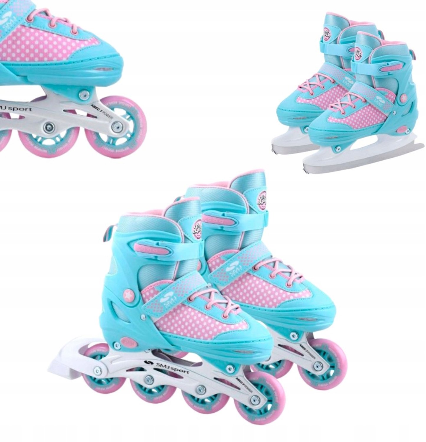 SMJ Lily 2-in-1 Kinder Schaatsen & Skeelers