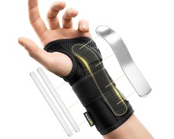 BraceUP Carpale Tunnel Wrist Brace for Women and Men - Metal Wrist Splint for Hand and Wrist Support and Relief of Arthritis Pain in Tendonitis (S/M L