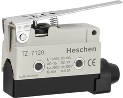 Heschen Horizontal limit switch TZ-7120 momentray hinge lever actuator AC 380V 10A single pole