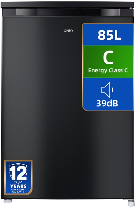CHiQ CSD95BC - Vrijstaande Vriezers - Tafelmodel - 85 L - Energieklasse C - 3 Lades - 39 dB - 12 Jaar Garantie op Compressor