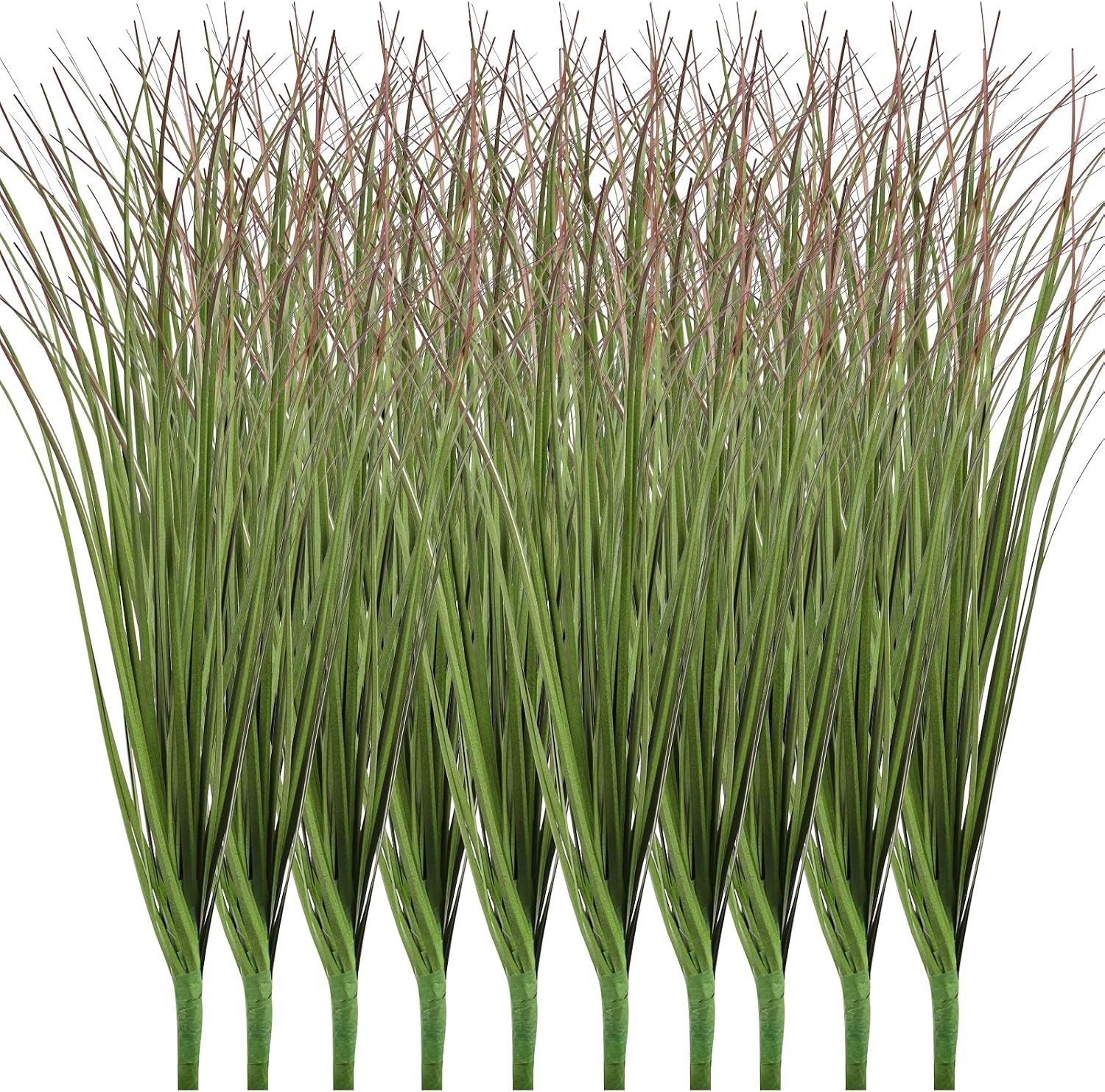Set van 24 Kunstgras Bundels van 25 cm voor Balkonplanten - Weerbestendig en UV-bestendig Decoratie