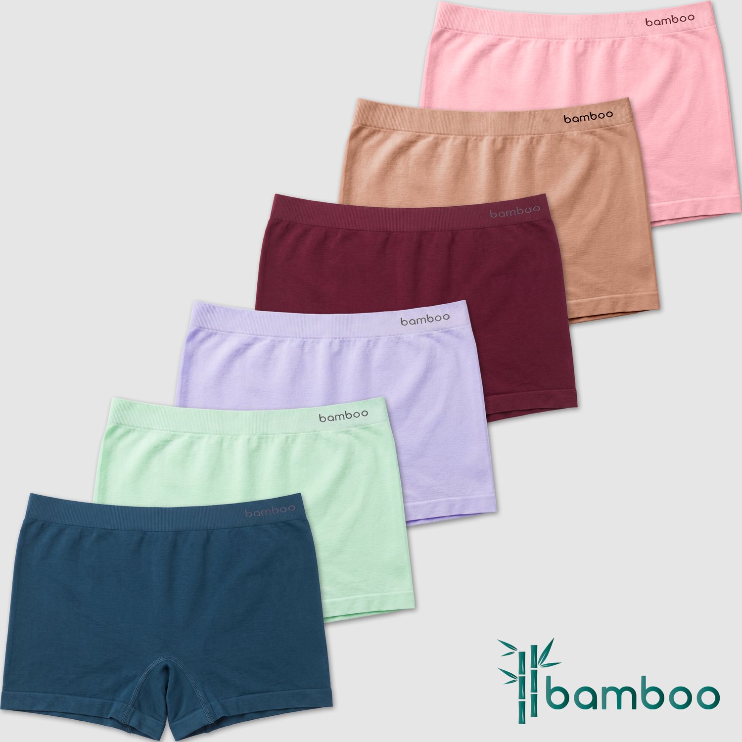 Henry Rubens - Dames Boxershorts - Bamboe - Naadloos Ondergoed - 6-Pack - L/XL
