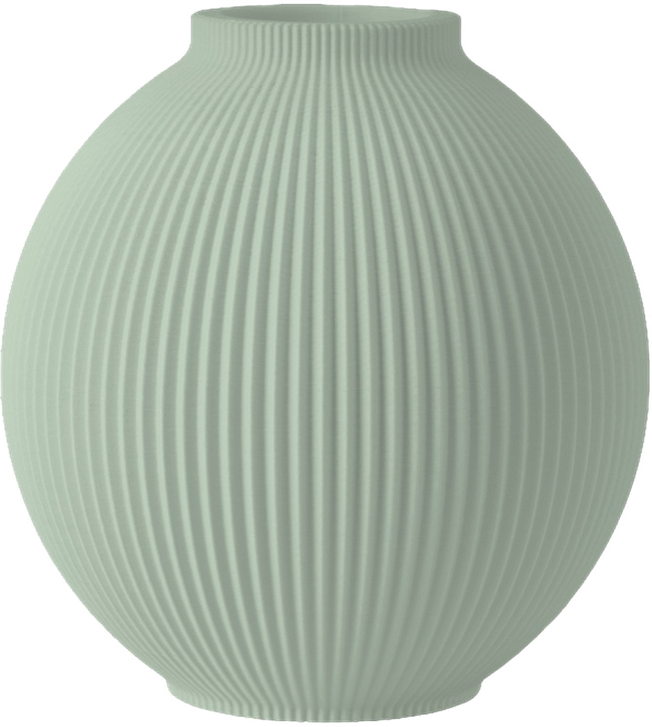 Layvo ROSA Vaas - Salie - D24 x H25 cm - droogbloemen vaas - japandi - gerecycled plastic