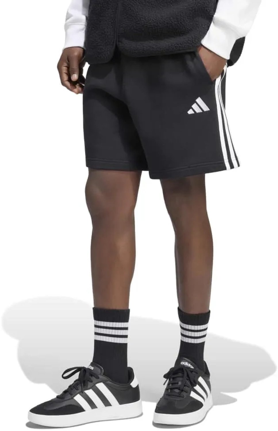 Adidas Essentials 3 Stripes French Terry 7´´ Korte Broek 2XL Regular Man Zwart