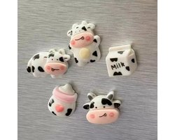 5 Pcs Cow Fridge Magnets, Cow Milk, Bottle Magnets for Refrigerator Kitchen Office, Fridge Magnets Decoration for - ShopVlot