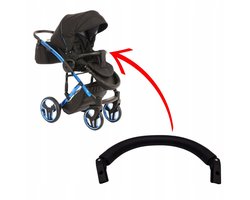 Zwarte bumper bar voor kinderwagen TAKO & Junama V1 (stalen frame)